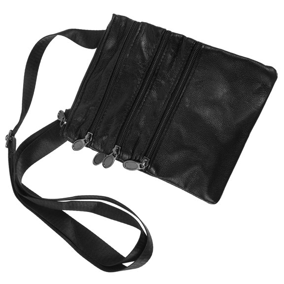 Healifty Black Travel Phone Bag Crossbody Pouch for Smartphone and Essentials, Outdoor Lightweight Carry Case