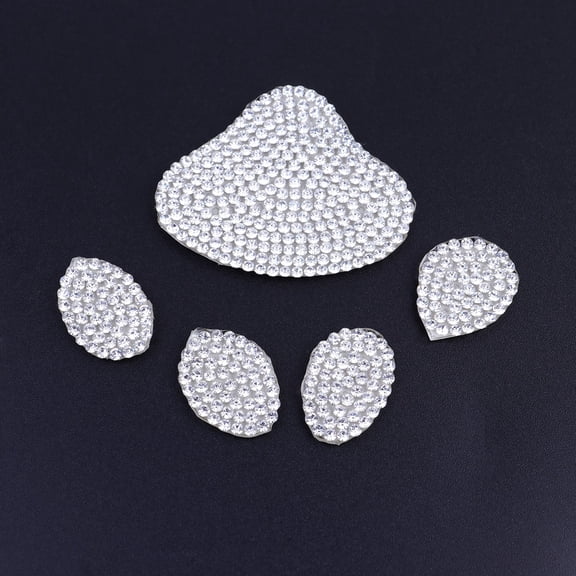Healifty White 3D Car Sticker Decal Self-Adhesive Auto Vinyl Decals for Customizing and Highlighting Vehicle Personality