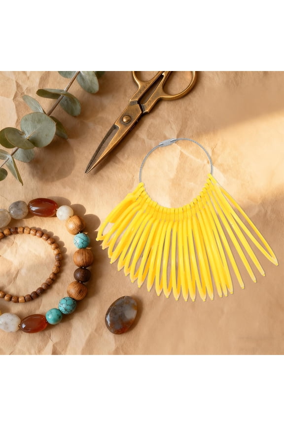 1Pc Yellow Jewelry Gauge Measuring Circle for Accurate Bracelet Sizing