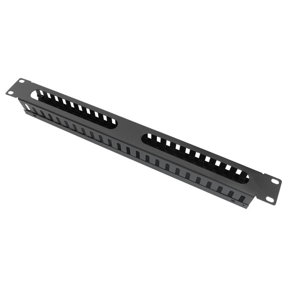 Healifty 1Pcs Bracket Cable Manager Cold Rolled Steel Black For Network Management