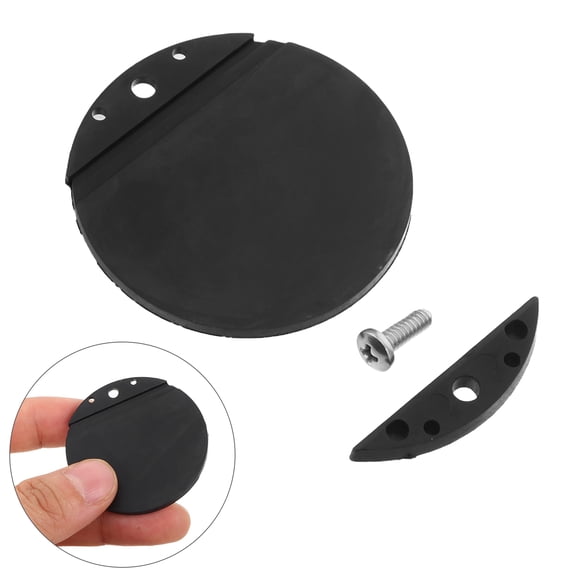Healifty 1Set Black Boat Scupper Flapper Drain Cover with Anti Leak Technology for Marine Use