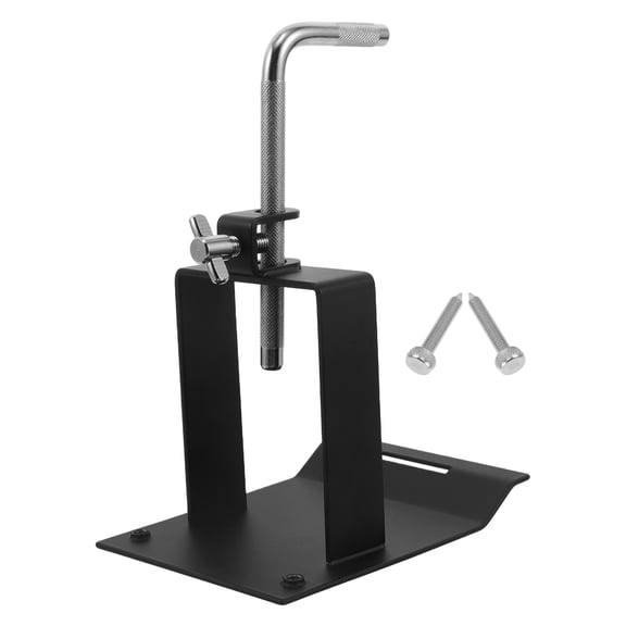 Healifty 1Set Black Drum Cowbell Stand with Multi Angle Adjustment for Flexible Percussion Accessory Mount