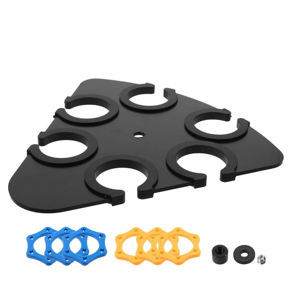 Healifty Clamp- Microphone Stand Tray with Multi-Hole Storage Organizer for Stage, Karaoke, and Audio Accessories