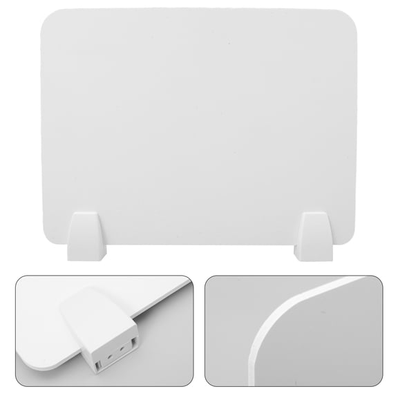 Healifty Desk Partition 1 Set White Removable Screen Divider for Student Study and Office Use