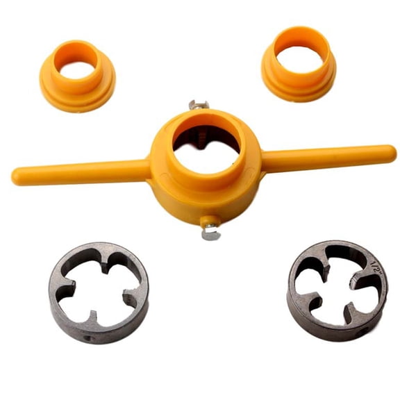 Healifty 1Set Die Wrench Plumbing Tool Kit Yellow High Hardness Water Threading Device