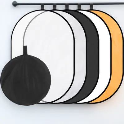 Healifty 1Set Durable Nylon Fabric Light Reflector Collapsible Panel for Photography Use