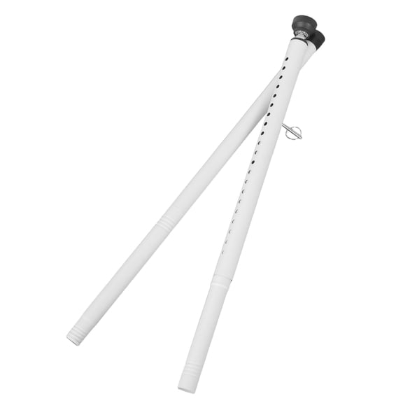Healifty 1Set Flexible Length Sliding Door Security Bar for Home Entry and Patio in White