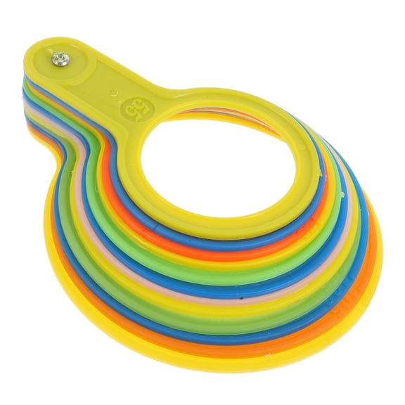 Healifty Fruit Measuring Circle Plastic Tool Set for Accurate and Efficient Fruit and Vegetable Size Grading