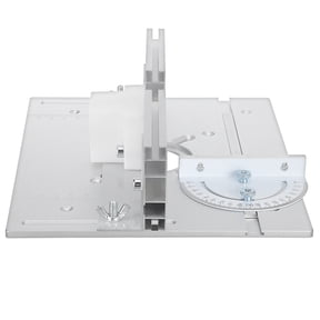 Healifty Router Base Plate Set with Plated Aluminum and Clear Scale Markings for Precise Trimming and Accurate Cuts