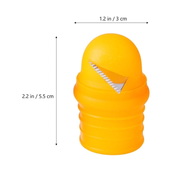 Healifty 1Set Portable Orange Thumb Fruit Picker with Index Finger Cover Made from Premium Silicone Material