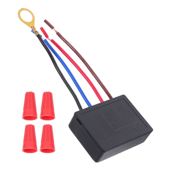 Healifty 1Set Sleek Black Touch Control Lamp Switch Replacement for Table and Desk Lamps
