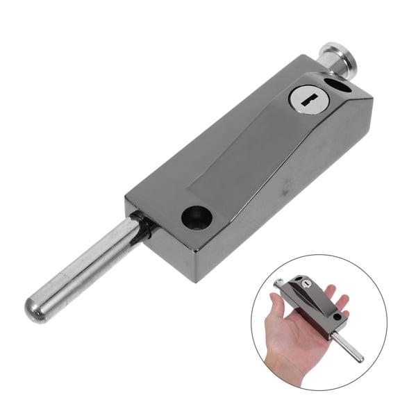 Healifty 1Set Metal Spring Loaded Foot Latch with Easy Installation for Home Doors Black