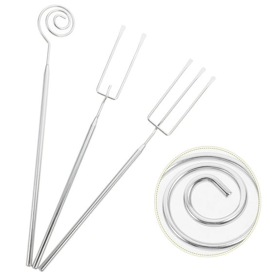 Healifty 1Set Stainless Steel Fondue Sticks for Chocolate, Cheese, and Hot Pot Cooking