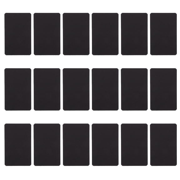 Healifty 200Pcs Black Student Accessory Double Side Empty Cards for DIY Graffiti