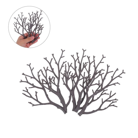 Healifty 20Pcs Artificial Dead Branches Brown Plastic Coral Style for Rustic Wedding Decor