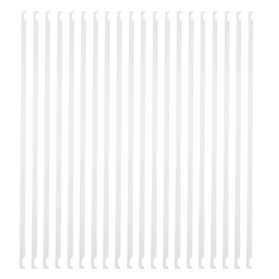 Healifty 20Pcs White Hanging File Bars for Efficient File Suspension and Workspace Saving