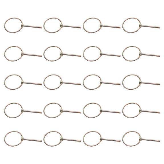 Healifty 20Pcs Golden Tractor Hitch Pin with Spring Lock for Heavy Duty Farm Use