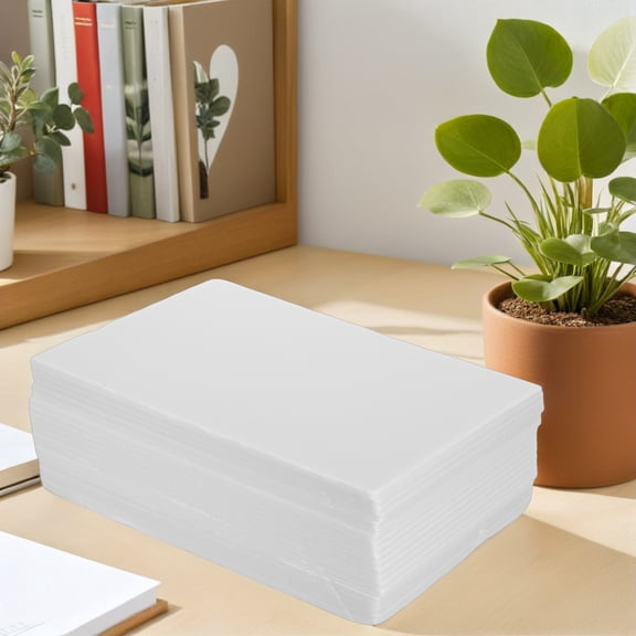 Healifty 20Pcs Lightweight White Foam Sheets for DIY Art Projects with Smooth Paintable Finish