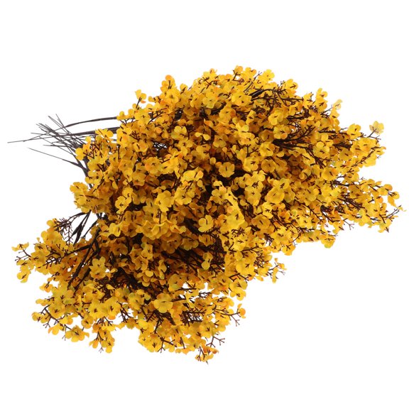 Healifty 24Pcs Faux Orange Fall Flowers for Home Decoration Outdoor Table Centerpieces