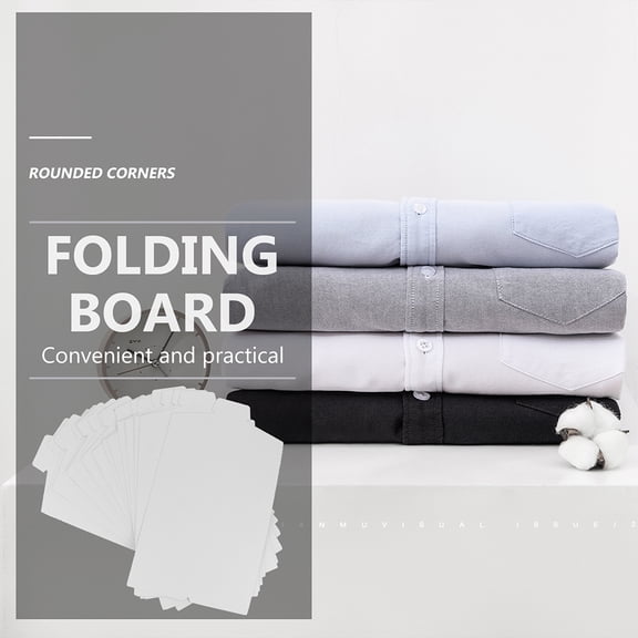 Healifty 25pcs T Shirt Clothes Folder Boards White Cardboard Protective Lining For Home Use
