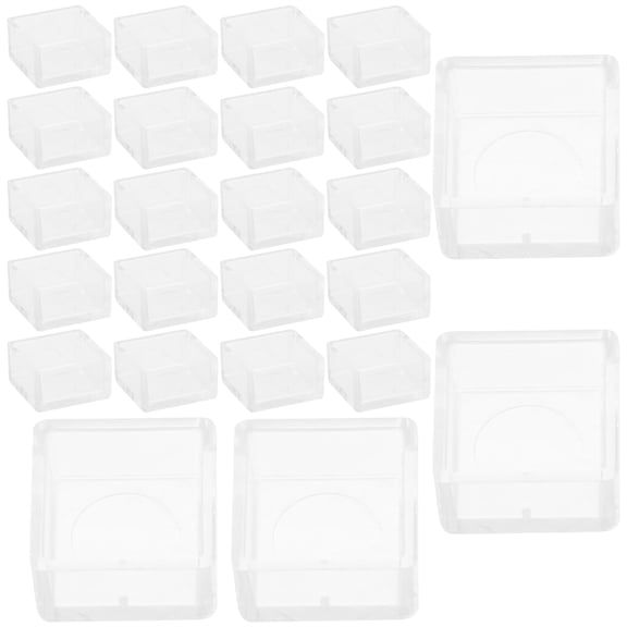 Healifty 25pcs Watercolor Palette Box Empty Half Pans for Professional Artists Creation