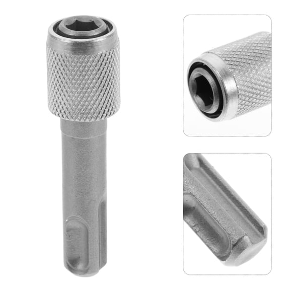 Healifty 2Pcs Adjustable Drill Bit Adapter Sleeve Portable Grey for Wrench and Power Tools