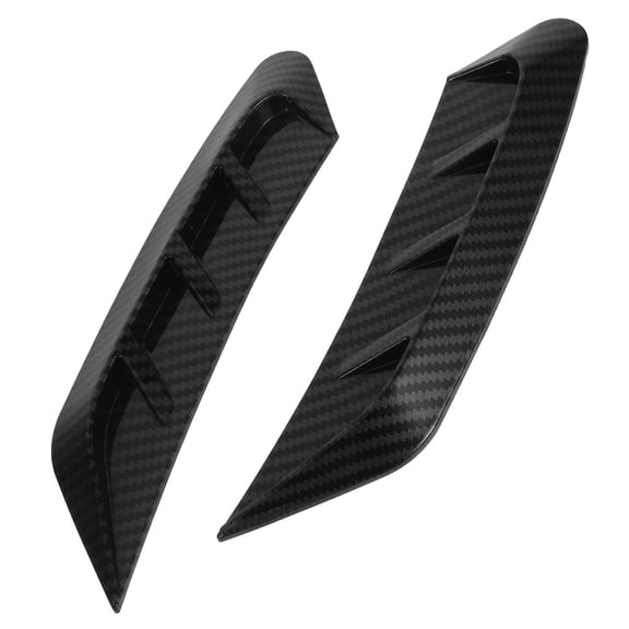 Healifty 2Pcs Black ABS Car Headlight Eyebrow Sticker Easy Peel and Stick Trim for Vehicle