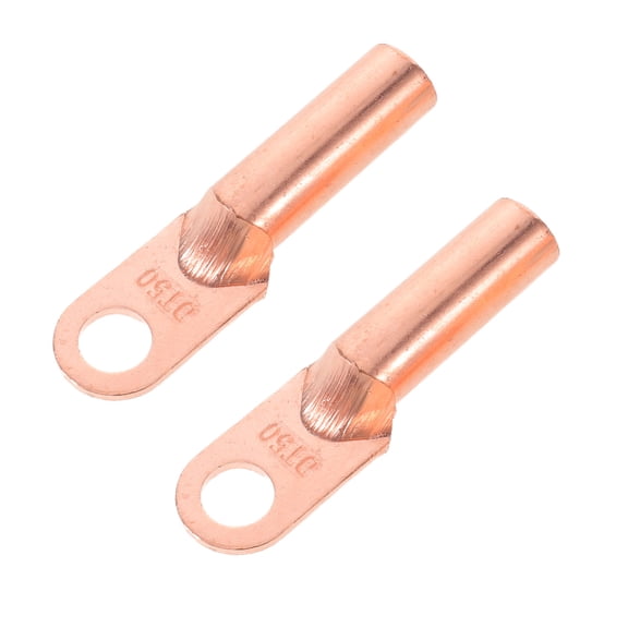 Healifty 2-Pack Heavy Duty Copper Wire Terminals Cable Lug Connectors for Electrical Wiring