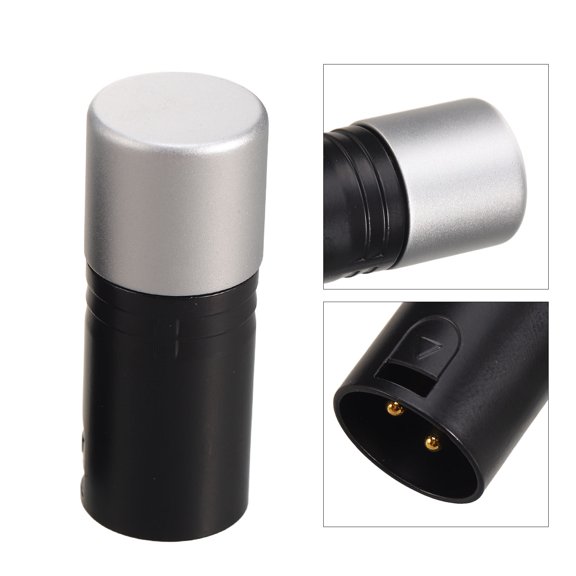 Healifty Xlr Male Plug Terminator Plated Silver Metal for Precise Dmx Signal Transmission