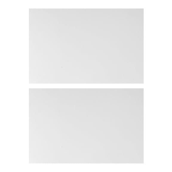 Healifty 2Pcs Durable White Aluminum Blank Signs Perfect for Sublimation Advertising and Display
