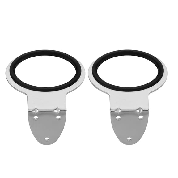 Healifty 2Pcs Hair Dryer Wall Stand Stainless Steel for Organized Storage in Salon and Home Use