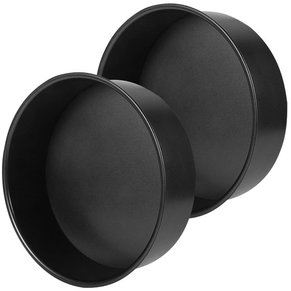 Healifty 2Pcs Microwave Suitable Non Stick Round Baking Plate Detachable Baking Pan for Cake