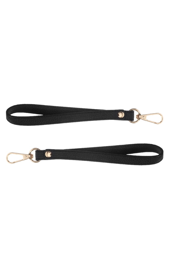 2-Pack PU Keychain Wrist Straps with Detachable Clip for Wallets, Handbags, Phones and More