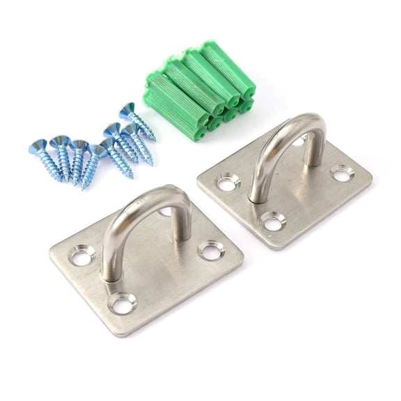 Healifty 2-Pack Plated U-Shaped Ceiling Hooks Stainless Steel Hangers for Hanging Lightweight Decorations and Ornaments