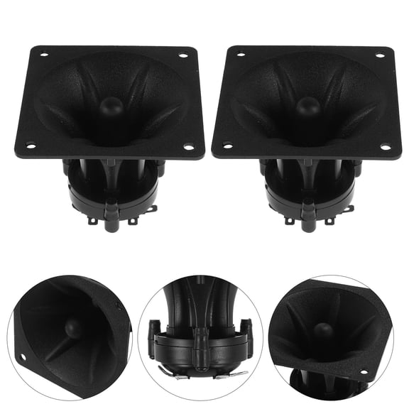 Healifty 2-Pack Portable Black Square Box Panel for Outdoor Mobile Audio Systems and Speaker Repair