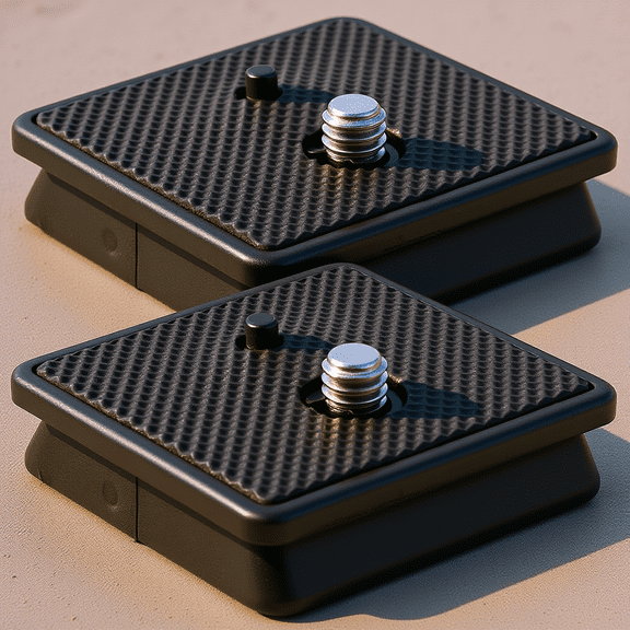 Healifty 2Pcs Tripod Quick Release Plate for Camera Stable Antiskid Wear Resistant