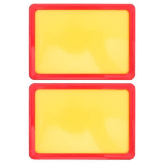 Healifty 2-Pack Red Writable Price Display Signs with Erasable for Retail Store Pricing and