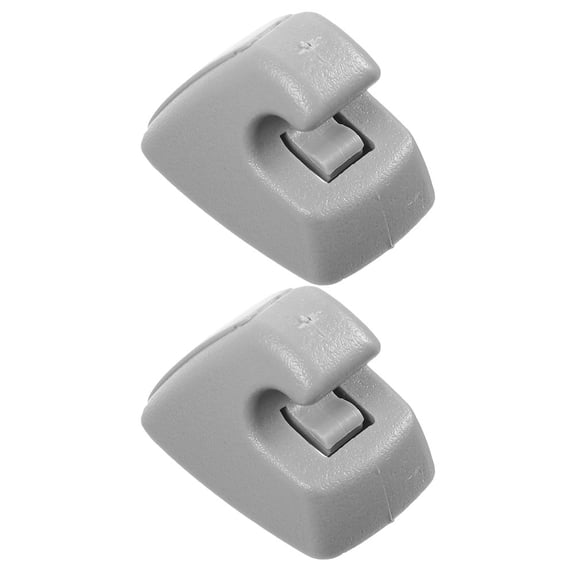 Healifty 2Pcs Sunshade Hook Clips for Car Interior ABS Grey Material Sleek Compact Fit