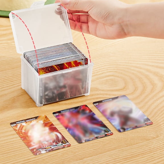 Healifty 2Pcs Transparent Plastic Case Small Storage Boxes for Game Cards and Small Accessories
