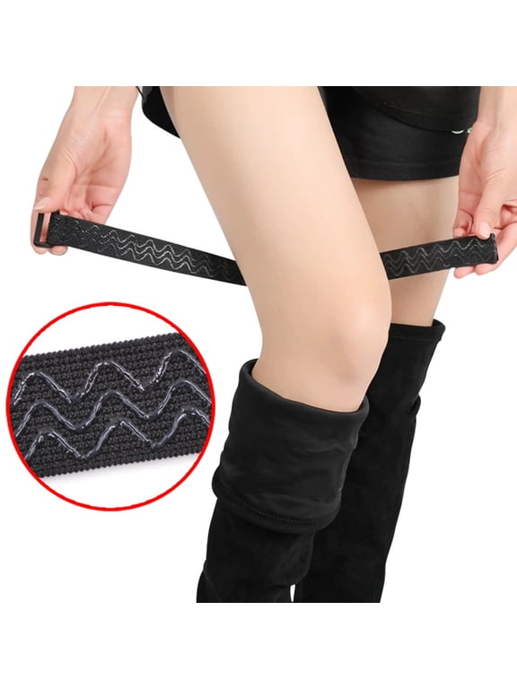 Durable Boot Straps Black Polyester for Elegant Look and Fixing 2Sets