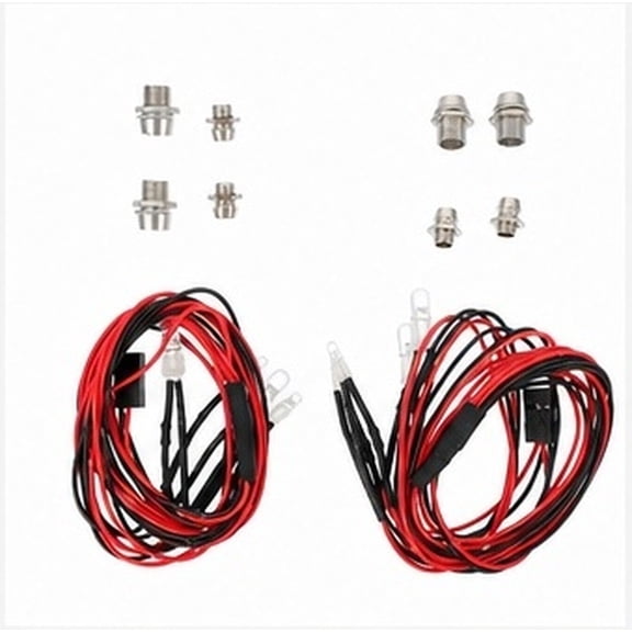 Healifty White LED Lights for RC Cars, 2 Sets of Bright RC Car Lighting Accessories