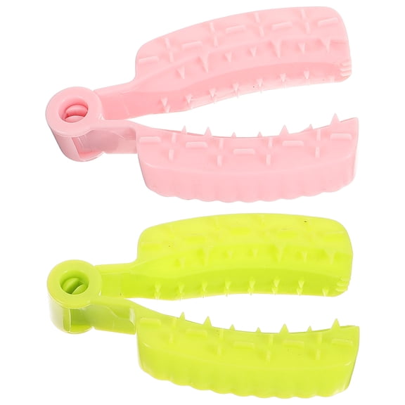 Healifty 2pcs Finger Protector for Cutting Food Plastic Sleeve Design for Kitchen Workers