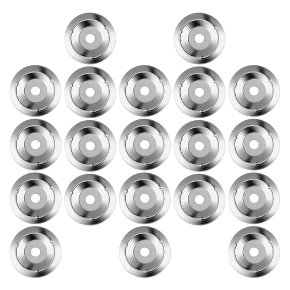 Healifty 30Pcs Drum Cymbal Ring Plated Silver Metal Jingles for Percussion Drum Accessories with Noise Reduction