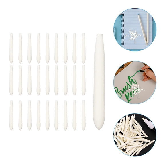Healifty 30Pcs High Grade White Paint Pen Replacement Nibs Fine Tip Durable Marker Pen Points