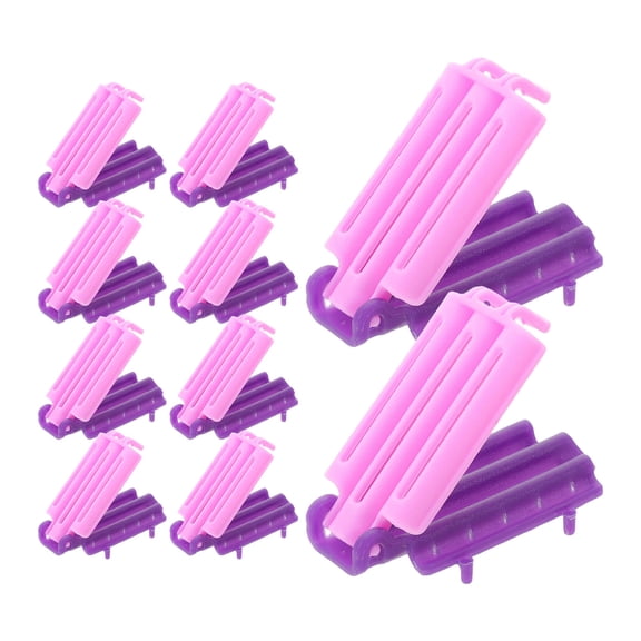 Healifty 30Pcs Spiral Perm Rods Hair Curlers with Volume Clips for Heatless Curls and Gentle Styling