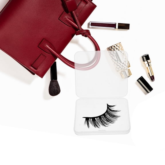 Healifty 3Pcs Clear Plastic Lash Holder Boxes Lightweight Eyelash Storage Case for Home Use