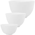 thumbnail image 1 of Healifty 3Pcs Diy Face Mixing Bowl Face mask Bowl Facial Mud Bowl Silicone Bowl Cosmetic Beauty Tool for Home Salon Spa Face Skin Applicator Bowl (White), 1 of 18