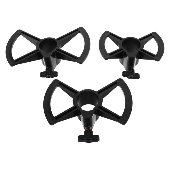 Healifty 3-Piece Foldable Djembe Drum Stand Adjustable Holder Black Portable Suspension Rack for Studio Use
