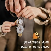 Healifty 3-Pack Stainless Steel Graduation Keychains for Class of 2026, Inspirational Keyrings for Backpacks, Bags, and