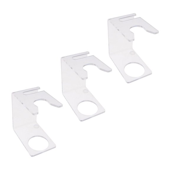 Healifty 3Pcs Men Razor Brush Stand Transparent Acrylic Organizer for Bathroom Convenient Storage